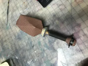 Textured plastic material