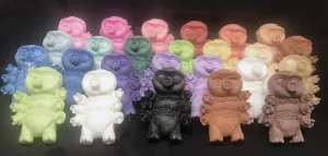 Colorful Tardibaby figures