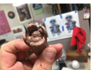 Foot sculpting detail