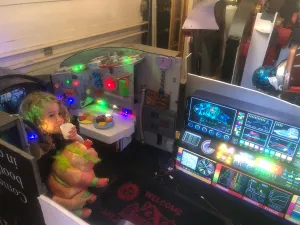 Puppet cockpit scene